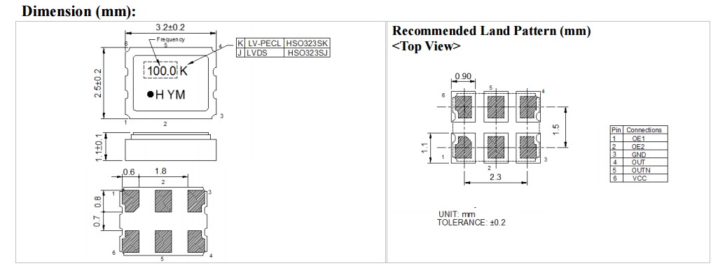 HSO323SJ晶振规格书